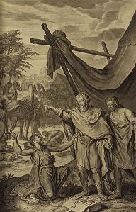  Illustration from the 1728 Figures de la Bible; illustrated by Gerard Hoet (1648-1733) and others, and published by P. de Hondt in The Hague; image courtesy Bizzell Bible Collection, University of Oklahoma Libraries